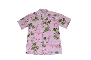 Flamingo Authentic Men's Hawaiian Shirt (100% Cotton Poplin)