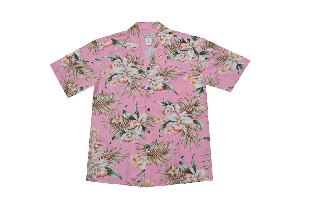 Classic Orchid Flower Men's Hawaiian Shirt