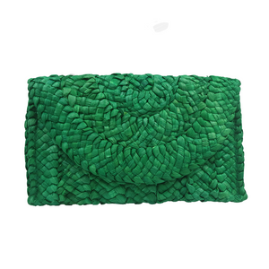 Eco Friendly Hand Woven Straw Clutch Handbag (4 colors available)