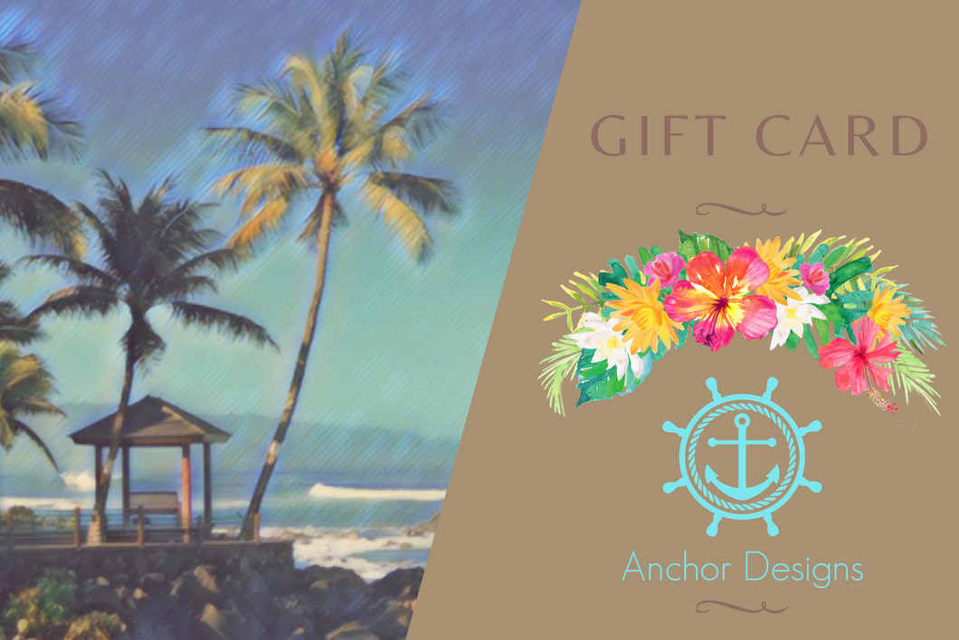 Anchor Designs Hawaii Gift Cards