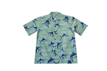Load image into Gallery viewer, Men&#39;s Hawaiian Style Marlin Fish Shirt (100% Cotton Poplin) 3 colors available
