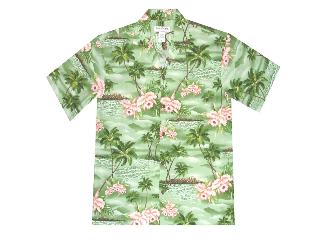 Men's Hawaiian Diamond Head Shirt (100% Premium Rayon) 3 colors available