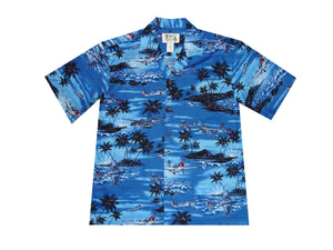 Men's Hawaiian World War II Planes Honolulu Shirt (100% Cotton Poplin) 3 colors available