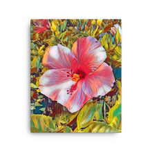 Load image into Gallery viewer, Pink Hibiscus Hawaii State Flower Canvas
