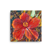 Load image into Gallery viewer, Red Hibiscus Hawaii State Flower Canvas
