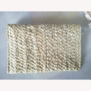 Eco Friendly Hand Woven Straw Clutch Handbag (4 colors available)