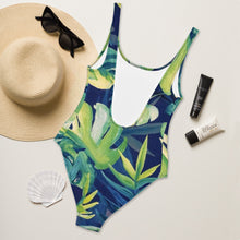 Load image into Gallery viewer, Tropical Monstera Foliage One-Piece Swimsuit
