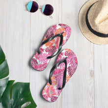 Load image into Gallery viewer, Pink Palms Flip-Flops
