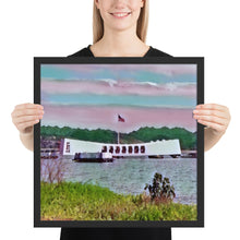 Load image into Gallery viewer, USS Arizona Memorial Framed poster
