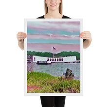 Load image into Gallery viewer, USS Arizona Memorial Framed poster
