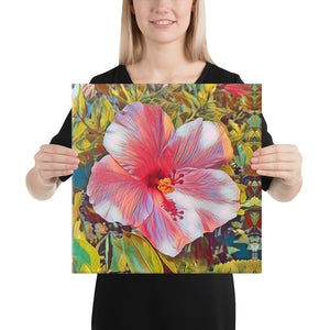 Pink Hibiscus Hawaii State Flower Canvas