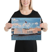 Load image into Gallery viewer, USS Arizona Memorial Blue Canvas
