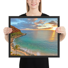 Load image into Gallery viewer, Oahu Sunset Framed poster
