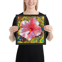 Load image into Gallery viewer, Pink Hibiscus Hawaii State Flower Framed poster
