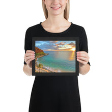 Load image into Gallery viewer, Oahu Sunset Framed poster
