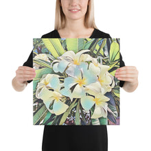 Load image into Gallery viewer, Hawaiian White Plumeria Canvas
