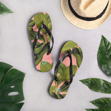 Load image into Gallery viewer, Tropical Leaves Flip-Flops
