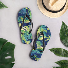 Load image into Gallery viewer, Tropical Foliage Flip-Flops

